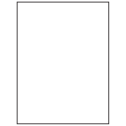 8.5" x 11" White Polyester Rectangular Sheet Labels