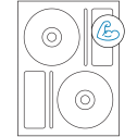 4.656" x 4.656" White Sheet Labels - Ultra Aggressive Adhesive