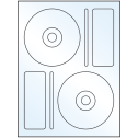 4.656" x 4.656" Crystal Clear Sheet Labels