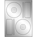 4.656" x 4.656" Silver Foil Sheet Labels