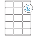 2.6875" x 2" White Rectangular Sheet Labels - Ultra Aggressive Adhesive
