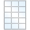 2.6875" x 2" Crystal Clear Rectangular Sheet Labels