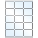 2.6875" x 2" White Mid Gloss Rectangular Sheet Labels