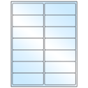 4" x 1.5" White Premium High Gloss Rectangular Sheet Labels