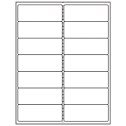 4" x 1.5" White Matte Litho Rectangular Sheet Labels
