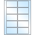 3.5" x 2" White Premium High Gloss Rectangular Sheet Labels