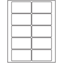 3.5" x 2" White Polyester Rectangular Sheet Labels