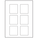 2.5" x 2.75" White Rectangular Sheet Labels