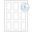 1.6562" x 2.75" White Rectangular Sheet Labels - Ultra Aggressive Adhesive