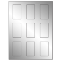 1.6562" x 2.75" Silver Foil Rectangular Sheet Labels