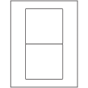 4.75" x 4.5" White Matte Litho Rectangular Sheet Labels