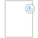 8.25" x 10.75" White Rectangular Sheet Labels - Ultra Aggressive Adhesive