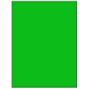 8.25" x 10.75" Fluorescent Green Rectangular Sheet Labels