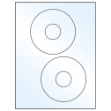4.65" Crystal Clear Circular Sheet Labels