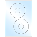 4.65" White Premium High Gloss Circular Sheet Labels