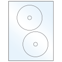 4.65" Crystal Clear Circular Sheet Labels