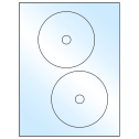 4.65" White Premium High Gloss Circular Sheet Labels