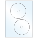 4.65" White Mid Gloss Circular Sheet Labels