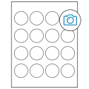 1.75" Photo Gloss Circular Sheet Labels