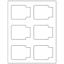 3.372" x 2.5" White Matte Litho Sheet Labels