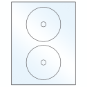 4.57" White Mid Gloss Circular Sheet Labels