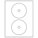 4.57" White Circular Sheet Labels