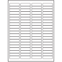 1.75" x 0.5" White Polyester Rectangular Sheet Labels (80-UP)