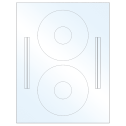 4.64" x 4.64" White Mid Gloss Sheet Labels