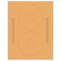 4.64" x 4.64" Pastel Orange Sheet Labels