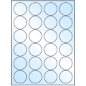 1.625" White Premium High Gloss Circular Sheet Labels