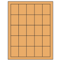 1.5" x 2" Pastel Orange Rectangular Sheet Labels