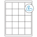 2" x 2" White Square Sheet Labels - Ultra Aggressive Adhesive