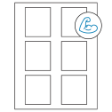 2.625" x 3" White Rectangular Sheet Labels - Ultra Aggressive Adhesive