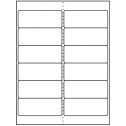 4" x 1.5" Clear Matte Rectangular Sheet Labels