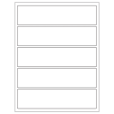 8" x 2" White Rectangular Sheet Labels
