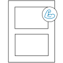 5" x 3.50785" White Rectangular Sheet Labels - Ultra Aggressive Adhesive