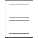 5" x 3.50785" White Matte Litho Rectangular Sheet Labels