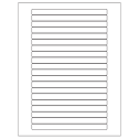 6.25" x 0.5" White Matte Litho Rectangular Sheet Labels