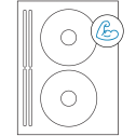 4.625" x 4.625" White Sheet Labels - Ultra Aggressive Adhesive