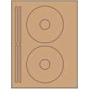 4.625" x 4.625" Brown Kraft Sheet Labels