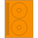 4.625" x 4.625" Fluorescent Orange Sheet Labels