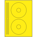 4.625" x 4.625" Fluorescent Yellow Sheet Labels