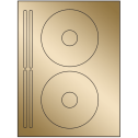 4.625" x 4.625" Gold Foil Sheet Labels