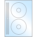 4.625" x 4.625" White Premium High Gloss Sheet Labels