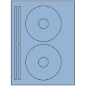 4.625" x 4.625" Pastel Blue Sheet Labels