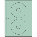 4.625" x 4.625" Pastel Green Sheet Labels