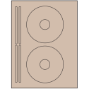 4.625" x 4.625" Pastel Tan Sheet Labels