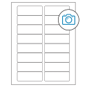 3.375" x 1.25" Photo Gloss Rectangular Sheet Labels