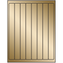 1" x 10" Gold Foil Rectangular Sheet Labels