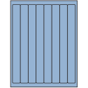1" x 10" Pastel Blue Rectangular Sheet Labels